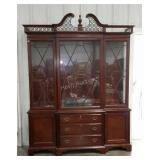 Oversized China cabinet, features sliding door,