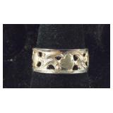 Sterling silver filigree band size 7