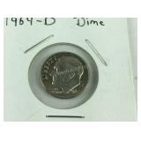 1964 D Roosevelt dime