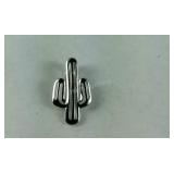 Sterling silver cactus pendant