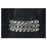 Size 8 stainless steel ring