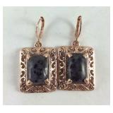 Constituted tanzanite and Thai black spinel lever