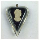 Camo heart pendant