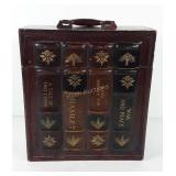 Wine box, holds three wine bottles, 4.5" x 12" x