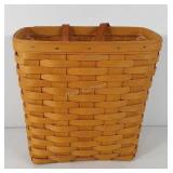 Longaberger basket with protective liner, 2000