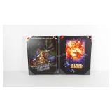 Pair of Star Wars prints on canvas, Artissimo