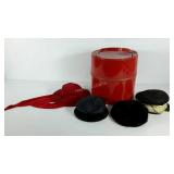 Hat box and four hats