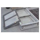 2pc Old Window lot, one double pane glass sash