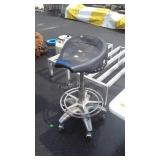 Motorcycle Seat type Counter Stool, in rustic