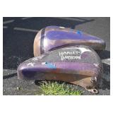 Two vintage Motorcycle Gas Tanks, seller code US