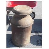 Antique Dairy Farm Milk Can, drop handle style