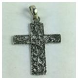 Bali sterling cross pendant 5.65 g