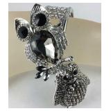 White and gray Austrian crystal and gray glass 7