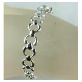 Sterling silver bracelet 14.89g 8in