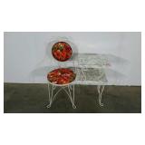 Telephone table, wirework base