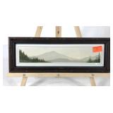 Small watercolor painting of Cold Mountain,