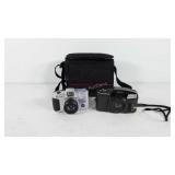 Camera group, includes camera bag, Olympus accura