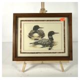 Duck print by local artist Lois Martin, signed,