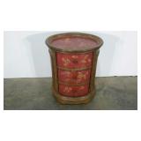 Decorative stand, 3 drawers, 28" high