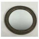 Round framed mirror, 19"