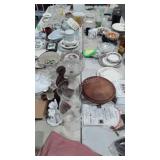 Skid lot, homegoods and glassware, holiday decor,