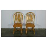 Two arrow back chairs