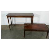 Sofa table 18 x 48 x 30, coffee table 19 x 37 x