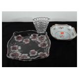 Mixed group, includes crown Devon bowl marked