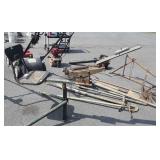 Skeet Shooting Outfit, Clay Bird Thrower with seat