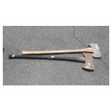 Two Double Sided Axes