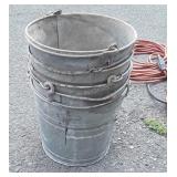 5 older galvanized Buckets