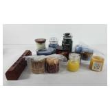 Candle group, includes yankee candles, soy wax