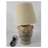 Stoneware lamp, 18"