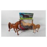 Horses, includes wooden horse, painted horse, and