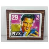 Elvis stamp wall hanging decor, 10.5" x 13"