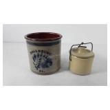 Stoneware crocks, includes artist signed and