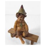 Tom Clark gnome with bench, 1983 Gus