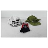 Star Wars accessories, includes Yoda hat, storm