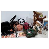 Holiday decor,  Halloween and Christmas, masks,