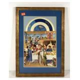 Print of illustrated manuscript from the calendar