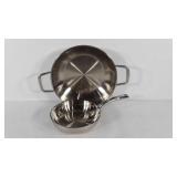 Cookware F&W copper bottom 8" saute pan and 12"