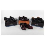 Four pairs of Dansko slip-resistant shoes, all