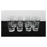 Glassware, set of eight General electric