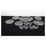 Glassware, fish plates and custard dishes