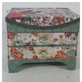 Jewelry box full of jewelry, includes necklaces,