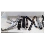 Motorcycle parts as shown, one is stamped