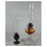 Oil lanterns, includes one glass based oil