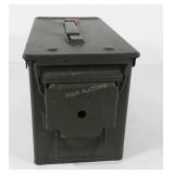 Metal ammo box, 6" x 7" x 12"