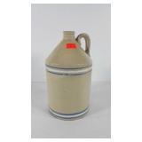Stoneware whiskey jug, 12"