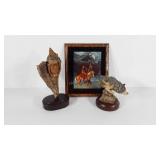 Native American art, two Herrero statues and a